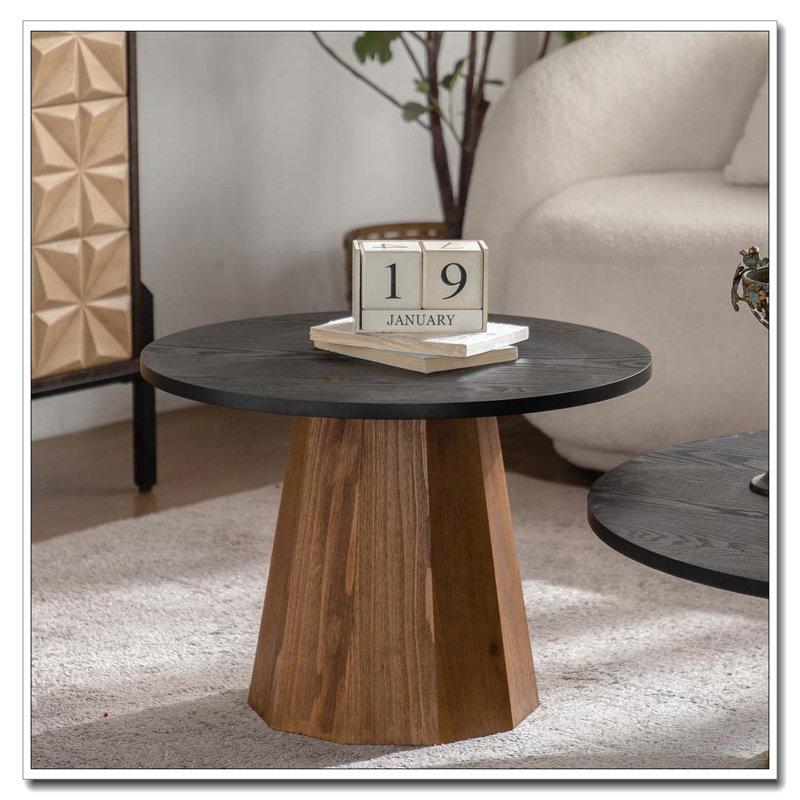 Table basse ronde en bois
