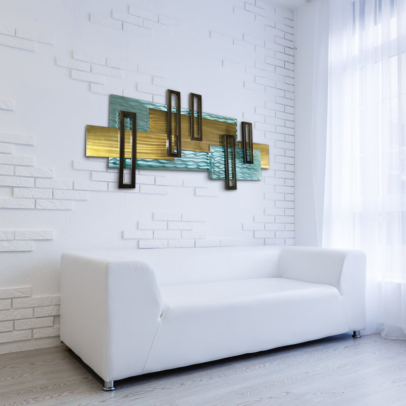 Handmade Modern Abstract Wall Decor on Metal