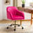 Adan Modern Velvet Task Chair with Wood Frame and Back-1441039676