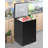 TABU Chest Freezer, 4.2 Cu Ft Deep Freezer with Removable Storage Basket, Black Top Open Door Freezer with 7 Level Adjustable Temperature