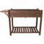 Support de jardinière surélevée en bois avec jardinière surélevée 8 poches avec table d'appoint pliable et tablette de rangement pour herbes / légumes / fleurs-131421440