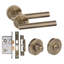 Straight T-Bar Design Bathroom Classic Door Handle Set