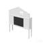 Tête de lit pleine grandeur avec armoire de rangement Montessori - blanc