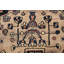 Tapis unique en laine noué à la main Bakhtiari des années 1950 de 4 pi 9 po x 6 pi 10 po beige Calae