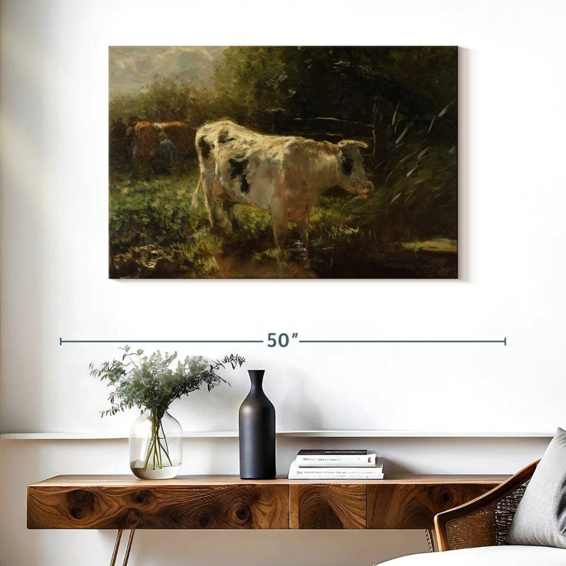 Brampt Simple Cow, 26" H x 39" W