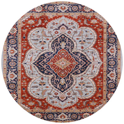 Tapis oriental rouge / bleu Lampron