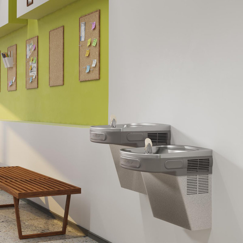 Accessoire de fontaine d'eau filtrée murale, Gris clair