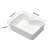 19X15" Modern Ceramic Bathroom Vessel Sink White - Rectangular, Stain , Countertop Mounting Rectangular 19X15, Install