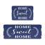 Ensemble de 2 tapis de cuisine Blue Tone Home Style