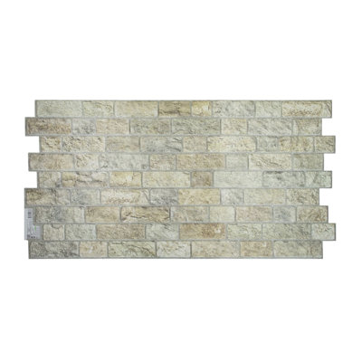 Falkirk Retro 3D VI 38.2" x 19.7" Faux Bricks 3D Wall Panel (5-pack)