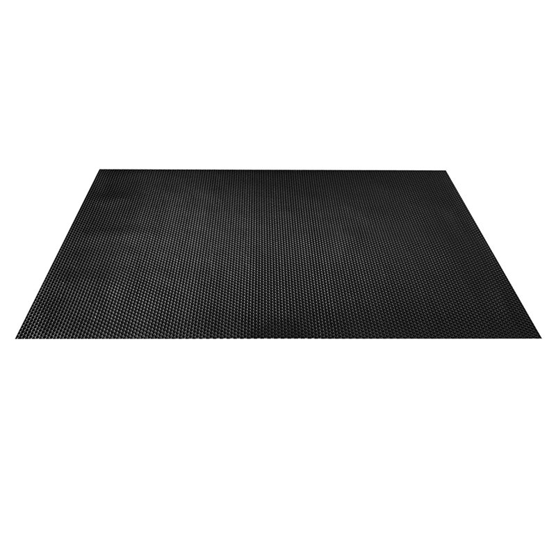 BBQ HEX Floor Mat in Black, Rectangle 75 x 125cm