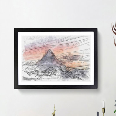 Matterhorn Mountain in Zermatt - Picture Frame Graphic Art Print