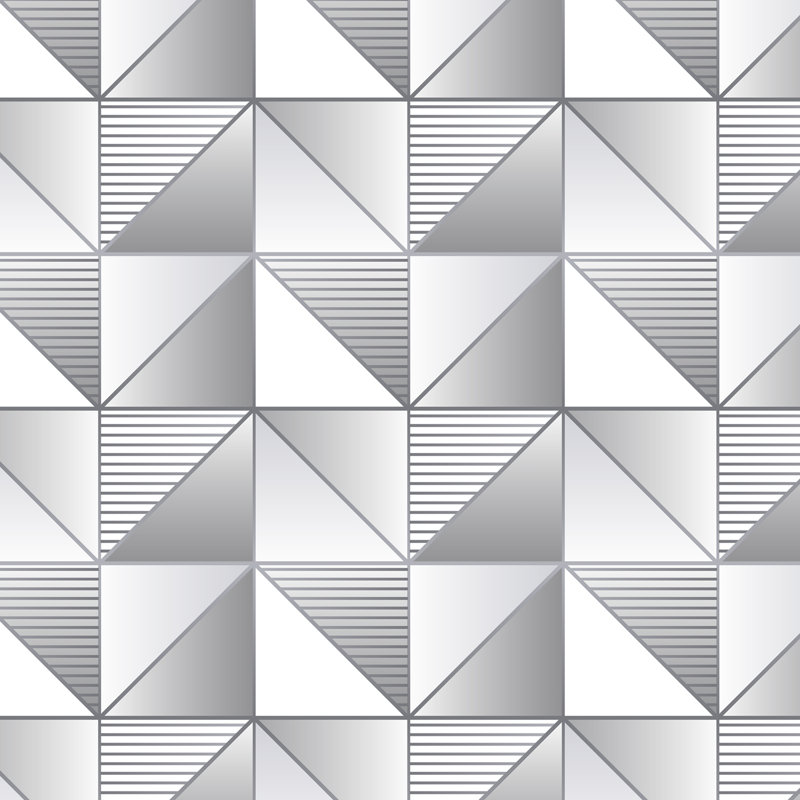  Rouleau de papier peint lisse L 33 pi x l 20,5 po, Gris
