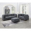 Fauteuil modulaire sans accoudoirs en chenille de tissu d'ameublement 1pc.