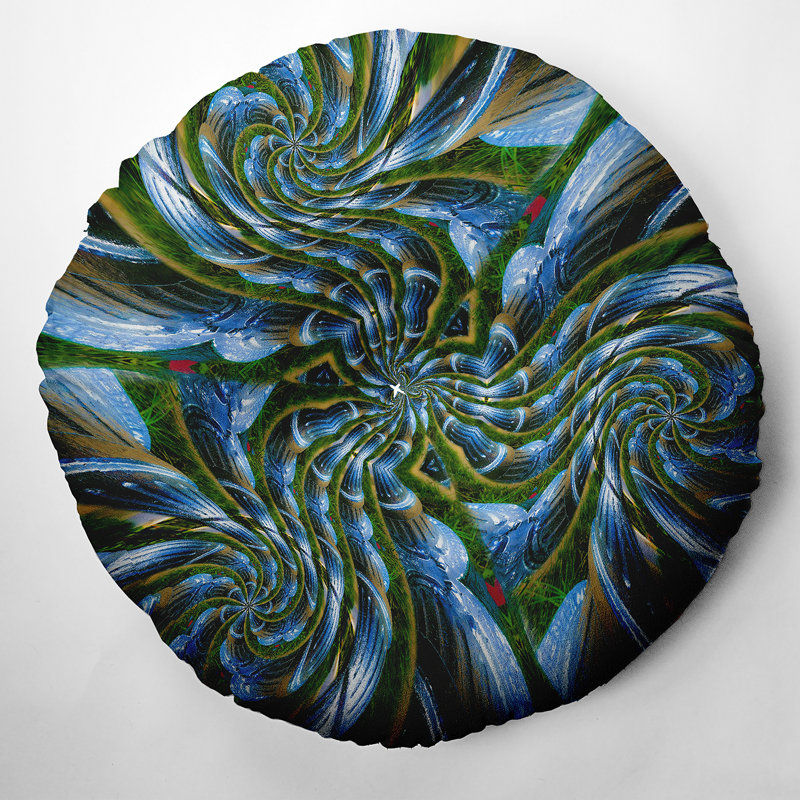 222_Oreiller de sol touffeté en toile d'araignée bohémienne et éclectique, 26 po x 26 po