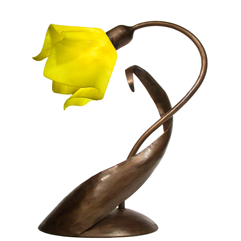 Lampe de table 20 po Dale, Jaune canari, Noir