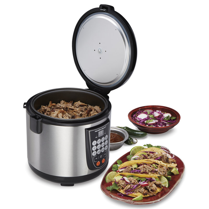 Hamilton Beach® Digital MultiCooker 4.5 Quart Capacity 14 Pre-Programmed Settings