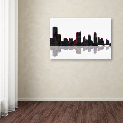 « austin texas horizon », impression sur toile tendue