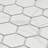 Statuario 2" x 2" Hexagon Porcelain Mosaic Tile