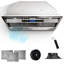 Hotte encastrable convertible 42 pouces 800 CFM à 4 vitesses en acier inoxydable avec télécommande et panneau tactile avec lumières DEL-122239920