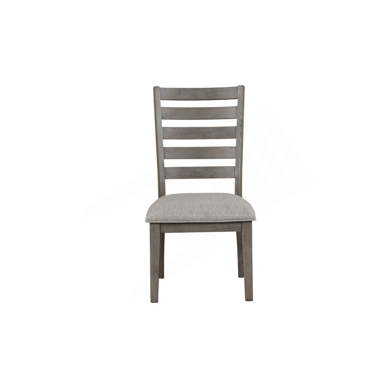 Chaise de salle à manger décontractée avec dossier échelle (ensemble de 2)