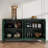 58.3" Carved Sideboard with Door and Solid Wood Legs-309119023