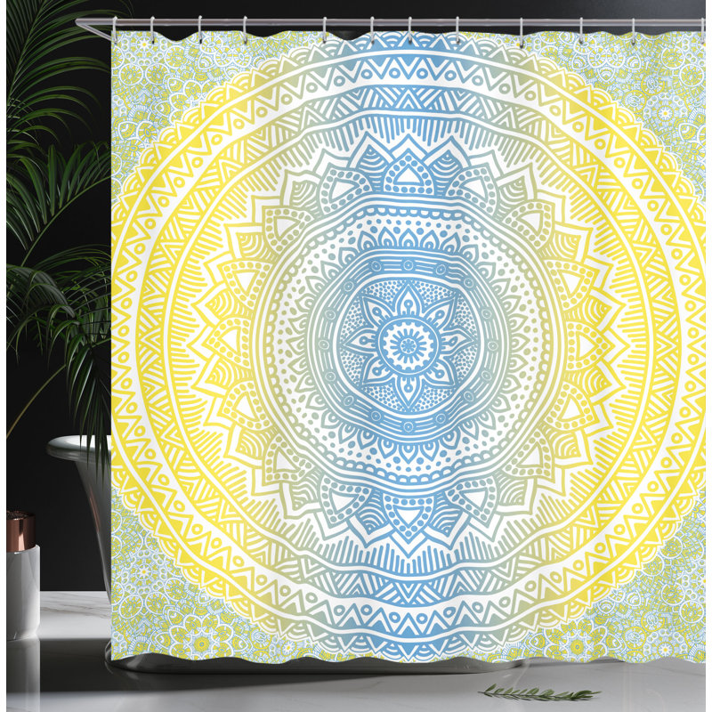 Shower Curtain with Hooks Included, 75"H x 69"W