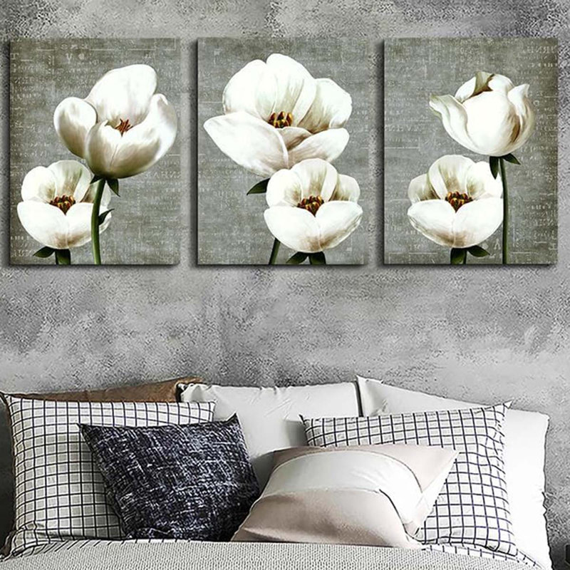 3 Piece Wrapped Canvas Print, 40 cm H x 90 cm W
