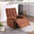 Phaneuf Upholstered Power Recliner Sofa Swivel Recliner Chair-880303467