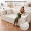 Canapé-lit futon convertible de 200 cm avec poche de rangement et porte-gobelets, canapé-lit modulable en velours côtelé, canapé-lit gigogne pour salon, aucun assemblage requis-1976803531