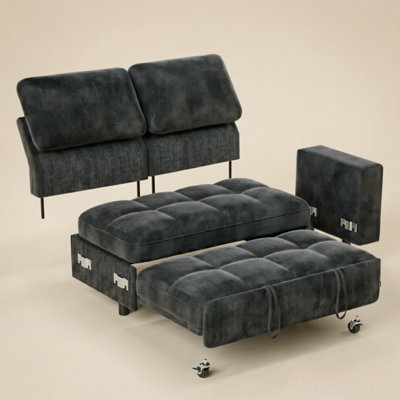 Mellissa 94.4'' Upholstered Reclining Sofa Bed