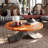 31.4" Solid Wood Cherry Shape Coffee Table
