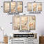 «Beige Carnations Arrangement V», ensemble d'art mural-107763215-107763214