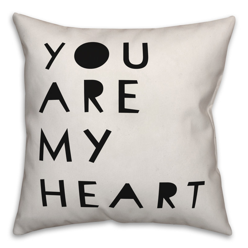  Coussin You Are My Heart, H 20 po x l 20 po