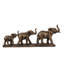 Statue de famille d'éléphants 17,9X3,1X6,9 "