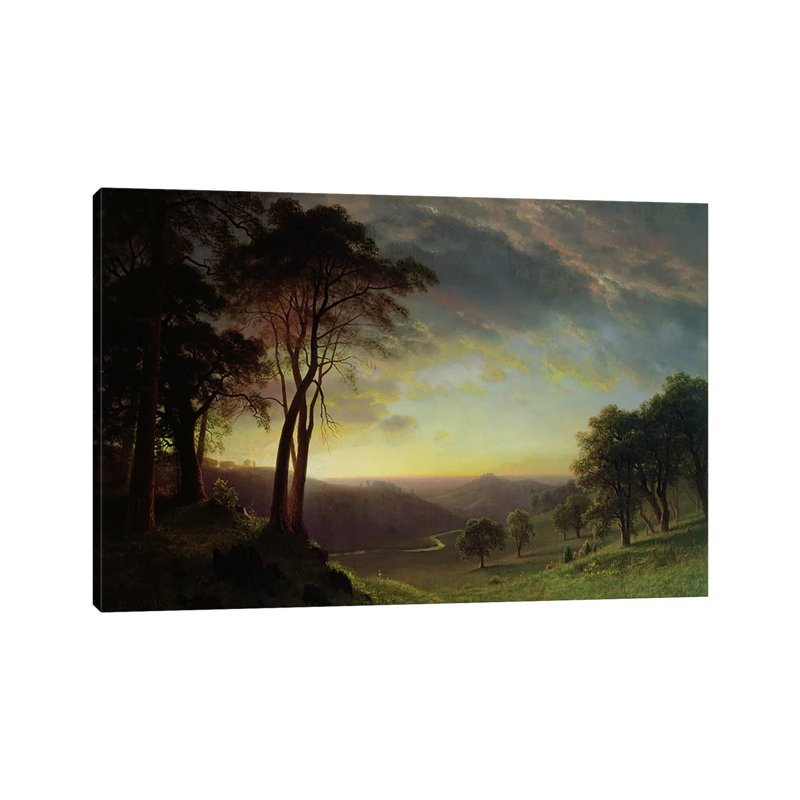 La vallée de la rivière Sacramento - Giclée sur toile tendue avec châssis, H 12 po x l 18 po