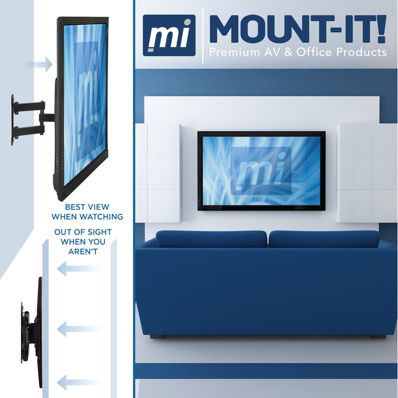 Heavy Duty Adjustable Monitor Desk Mount with USB Ports