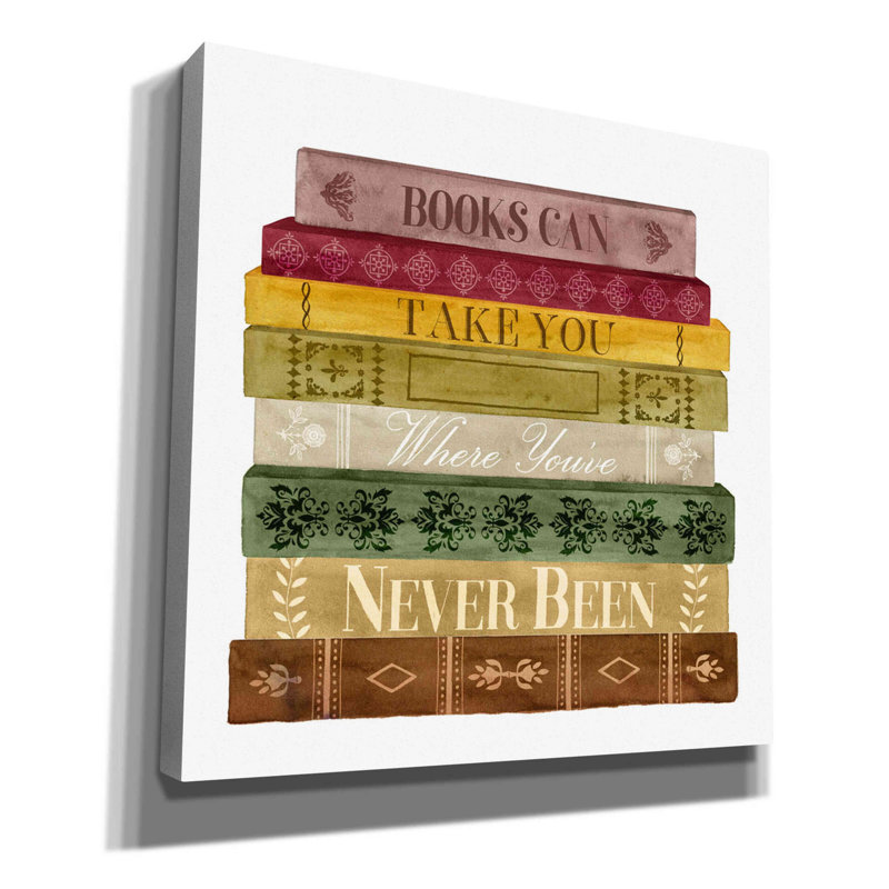 Red Barrel Studio® «Book Lover II» par Grace Popp, H 37 po x l 37 po x P 1,5 po