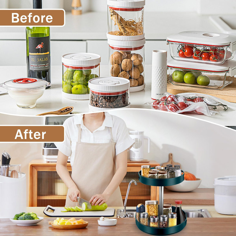 Reyan Freestanding Spice Rack, Green