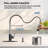 Stainless Steel Single-Handle Spring Pull-Out Faucet With Pull-Down Sprayer For Kitchens, Farmhouses, Campervans, Laundry Rooms-113608826