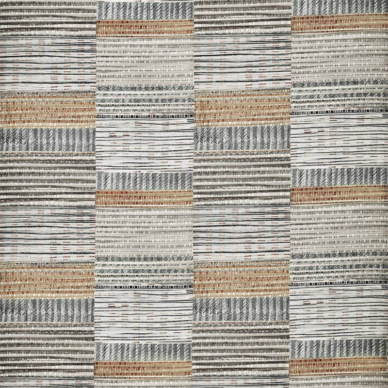 Benirras Fabric, Slate/Stone/Honey