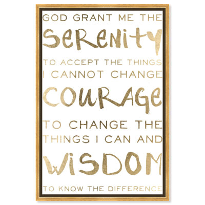 Serenity " Serenity Prayer And Courage Motivation "