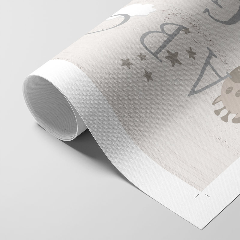 Dream Time Alphabet - Impression sur toile seulement - NON-CADRE, H 60 po x l 40 po