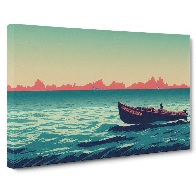 Riding the Boat - Wrapped Canvas, 35cm H x 50cm W x 3cm D