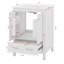 Meuble-lavabo de 24 pouces avec lavabo encastré intégré et armoire de rangement avec 2 portes et 1 tiroir-116653140