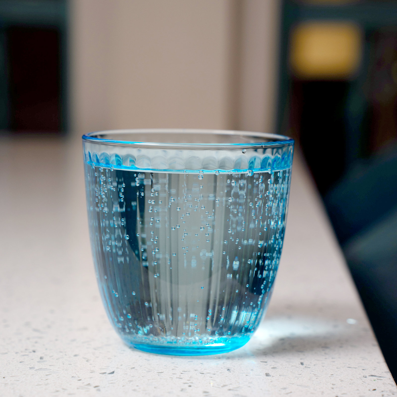 Line Water Drinking Glasses, 9.75 oz., Blue