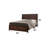 Walnut Finish Queen Bed
