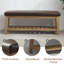 Faux Leather Upholstered Storage Bench-558094240
