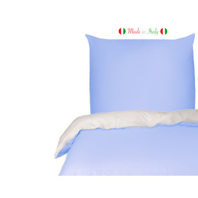 Cotton Solid Colour Duvet Cover Set with Pillowcases Included