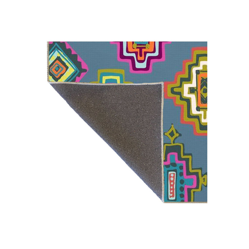 Multi Color Mixed Geometric Figure Pattern Modern Decorative Machine Washable Area Rug, Runner 3'3" x 6'7"